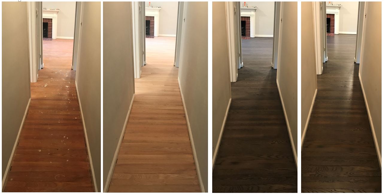 Staining Hardwood Floors Darker Before And After Floor Roma 