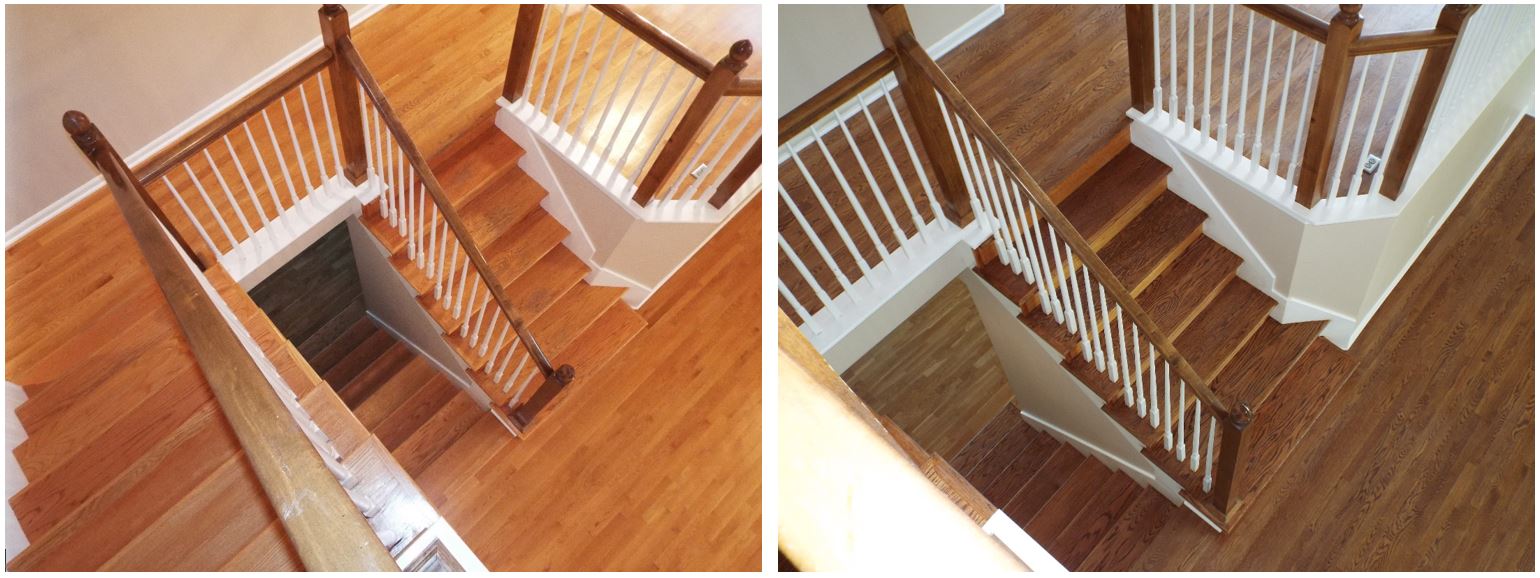 Hardwood Refinish Lee's Summit Before After